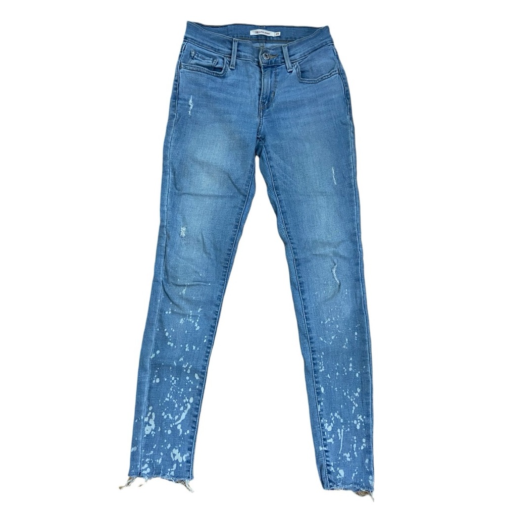 Levi's Women's Distressed Blue Skinny Jeans